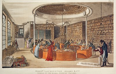 Messrs. Lackington, Allen und Co. Tempel der Musen, Finsbury Square, London, 1809 von English School